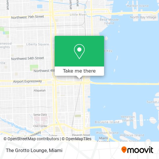 The Grotto Lounge map
