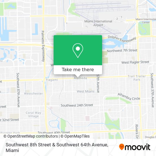 Mapa de Southwest 8th Street & Southwest 64th Avenue