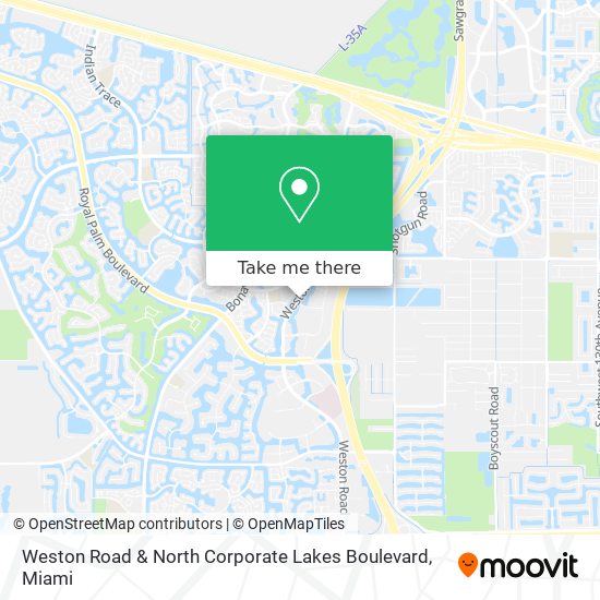 Mapa de Weston Road & North Corporate Lakes Boulevard