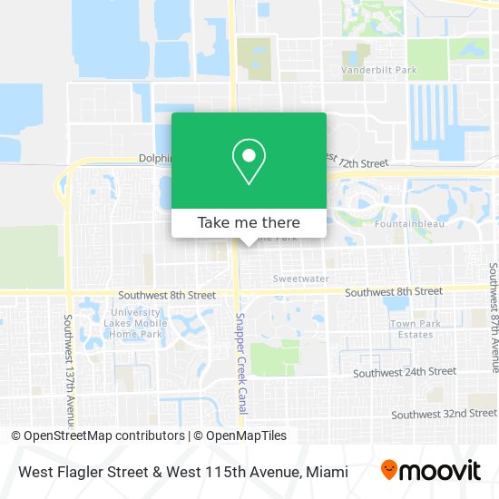 Mapa de West Flagler Street & West 115th Avenue