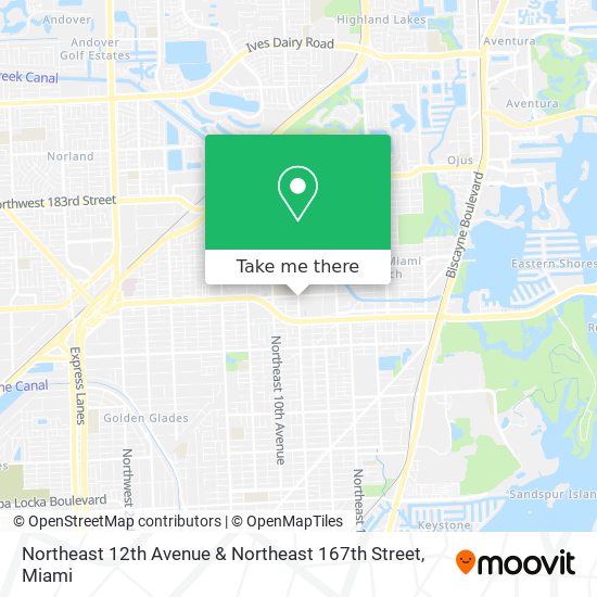 Mapa de Northeast 12th Avenue & Northeast 167th Street