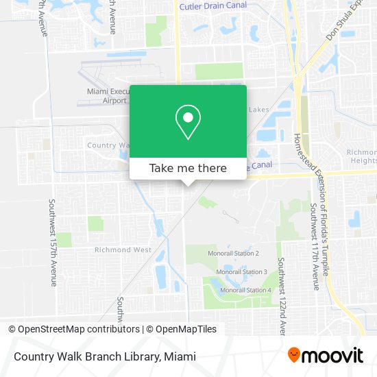 Mapa de Country Walk Branch Library