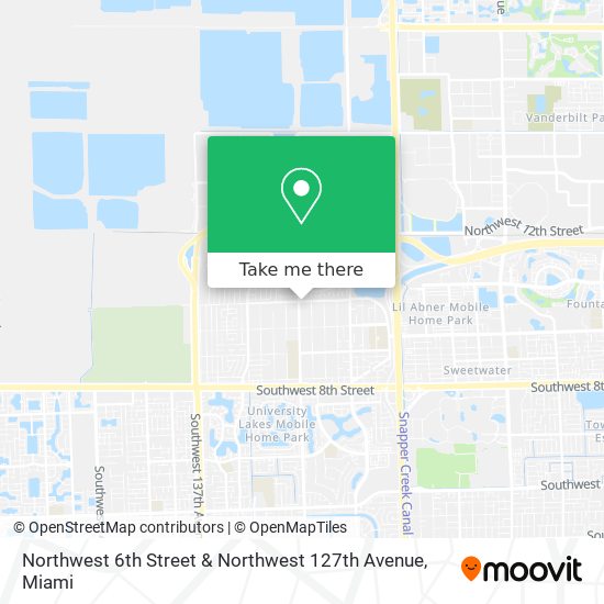 Northwest 6th Street & Northwest 127th Avenue map