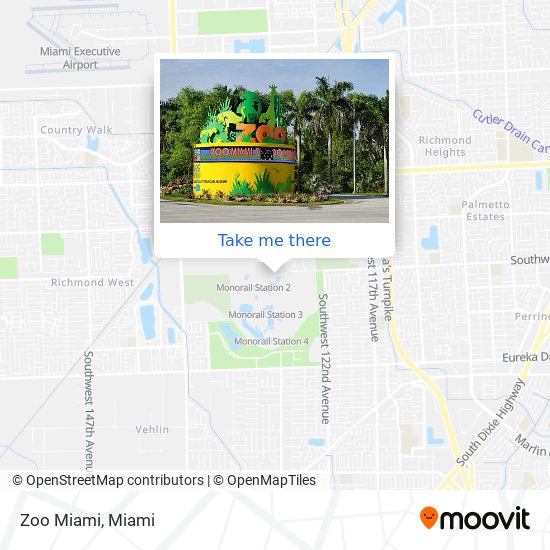 Mapa de Zoo Miami