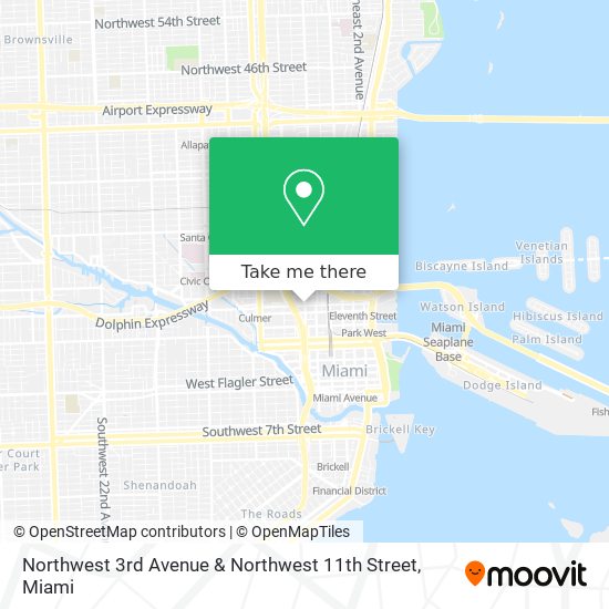 Mapa de Northwest 3rd Avenue & Northwest 11th Street