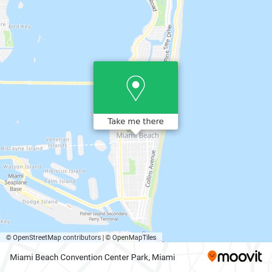 Mapa de Miami Beach Convention Center Park