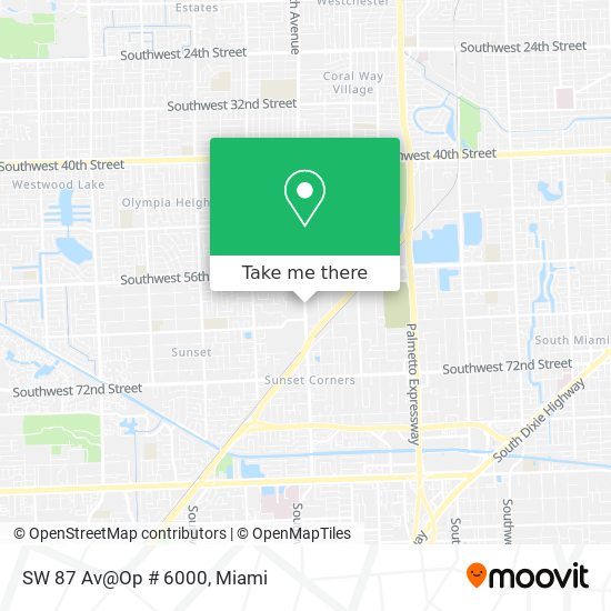 SW 87 Av@Op # 6000 map