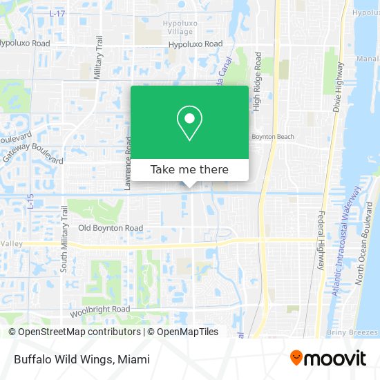 Buffalo Wild Wings map