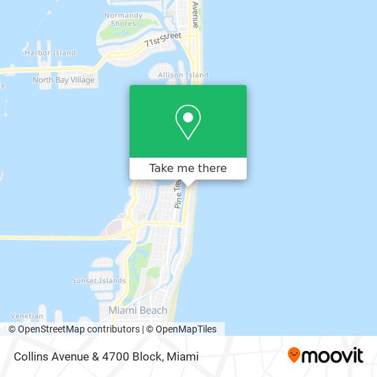 Collins Avenue & 4700 Block map