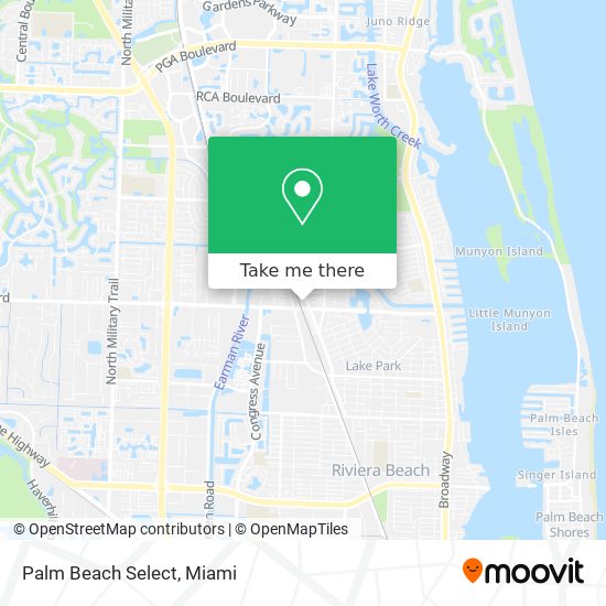 Mapa de Palm Beach Select