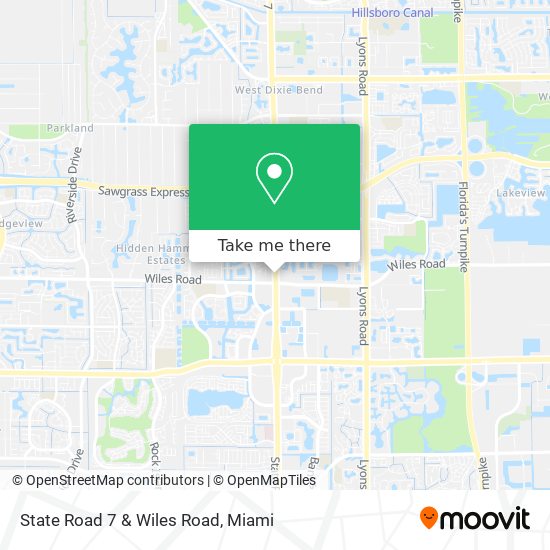 Mapa de State Road 7 & Wiles Road