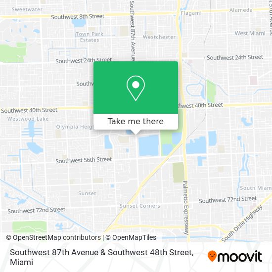 Southwest 87th Avenue & Southwest 48th Street map