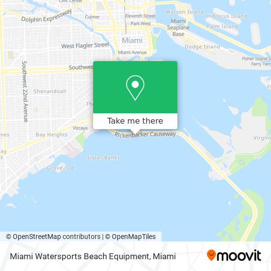 Miami Watersports Beach Equipment map