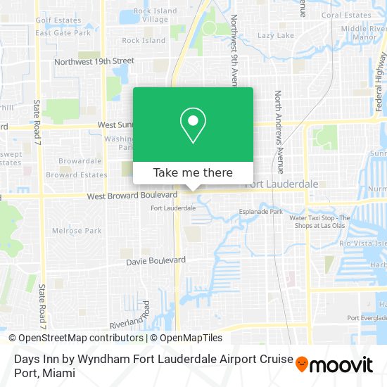 Days Inn by Wyndham Fort Lauderdale Airport Cruise Port map