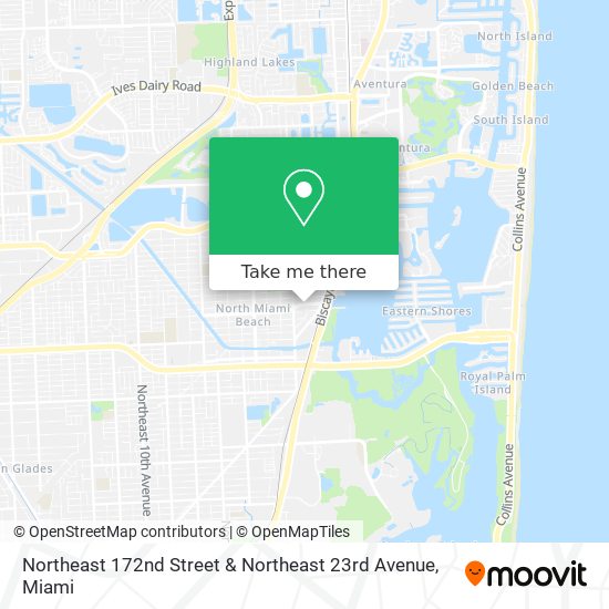 Northeast 172nd Street & Northeast 23rd Avenue map