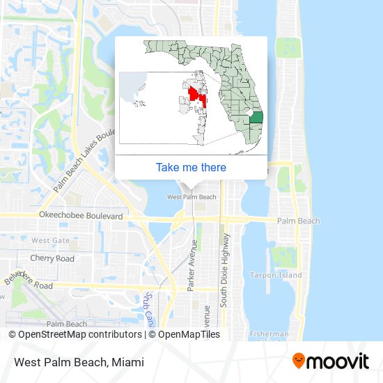 West Palm Beach map