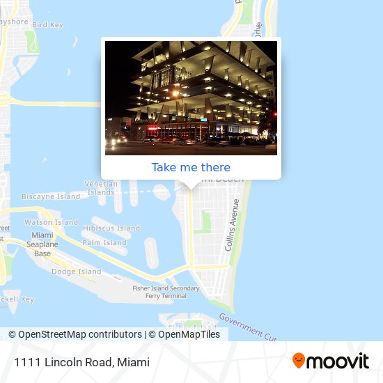 Mapa de 1111 Lincoln Road