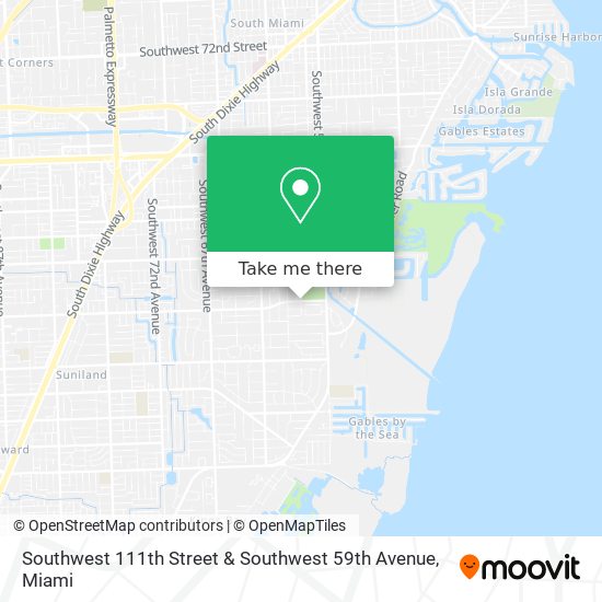 Southwest 111th Street & Southwest 59th Avenue map