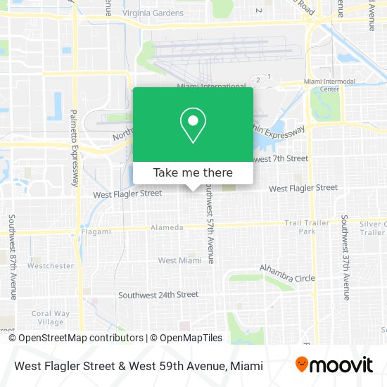 West Flagler Street & West 59th Avenue map