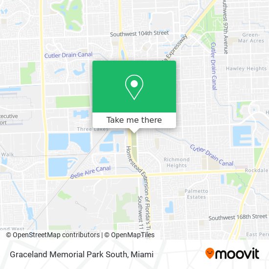 Graceland Memorial Park South map