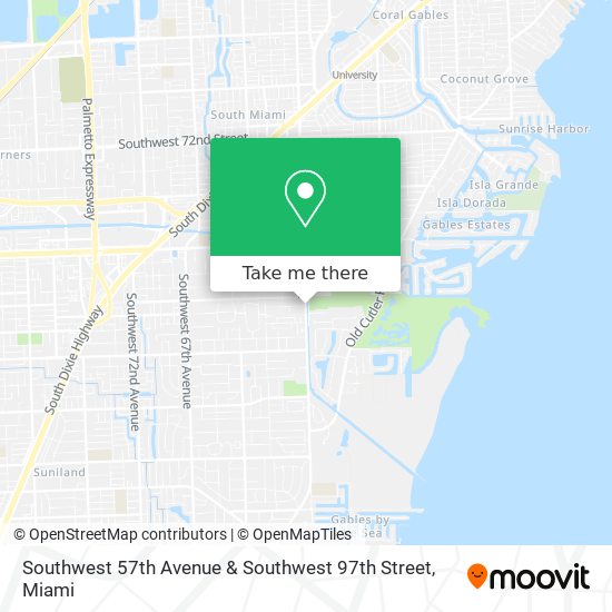 Mapa de Southwest 57th Avenue & Southwest 97th Street