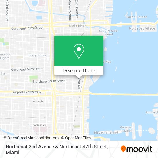 Northeast 2nd Avenue & Northeast 47th Street map