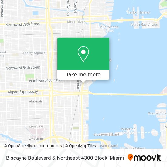 Mapa de Biscayne Boulevard & Northeast 4300 Block