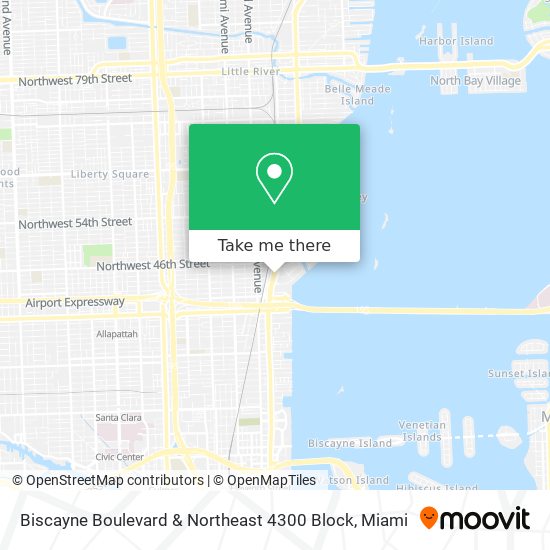 Biscayne Boulevard & Northeast 4300 Block map