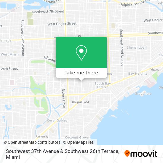 Southwest 37th Avenue & Southwest 26th Terrace map