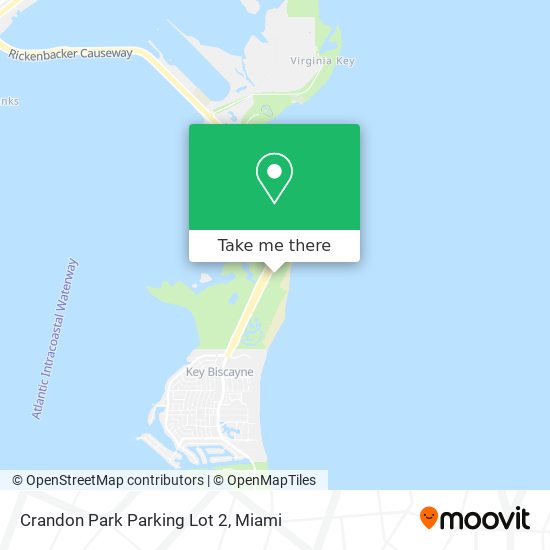 Mapa de Crandon Park Parking Lot 2