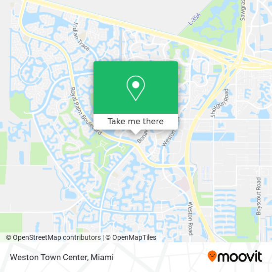 Weston Town Center map