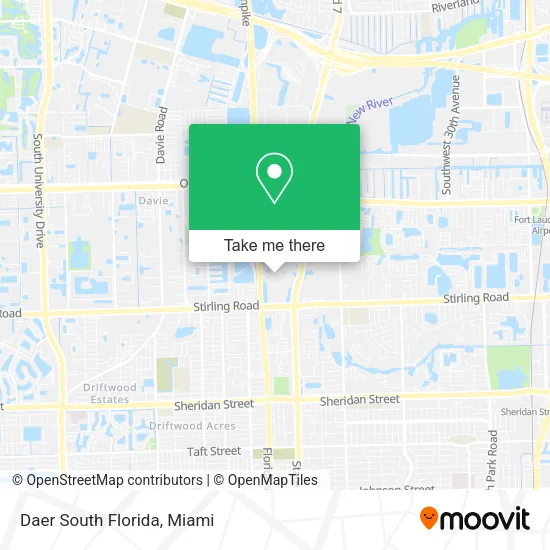 Mapa de Daer South Florida