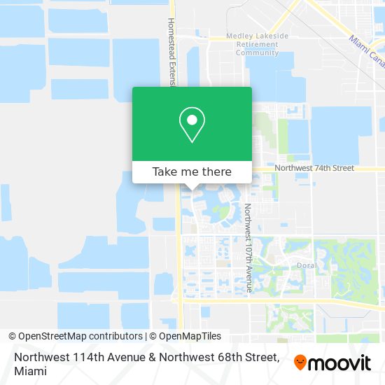 Northwest 114th Avenue & Northwest 68th Street map