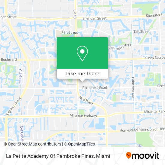 Mapa de La Petite Academy Of Pembroke Pines