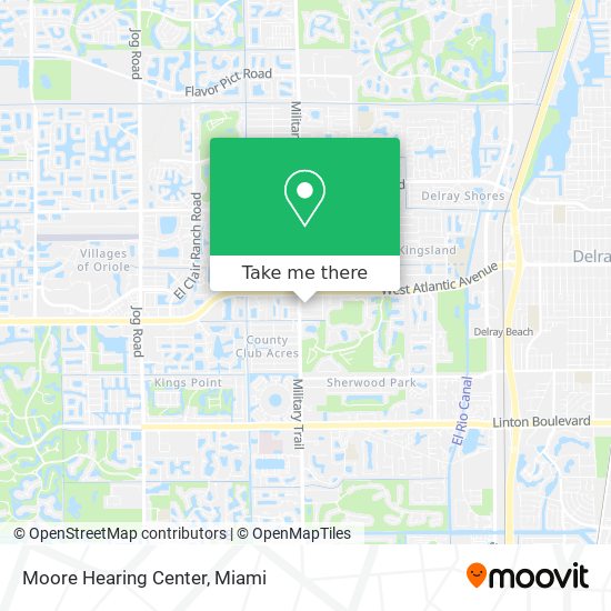 Mapa de Moore Hearing Center