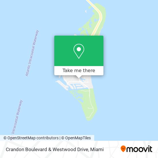 Crandon Boulevard & Westwood Drive map