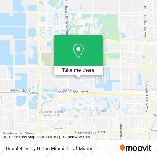 Mapa de Doubletree by Hilton Miami Doral