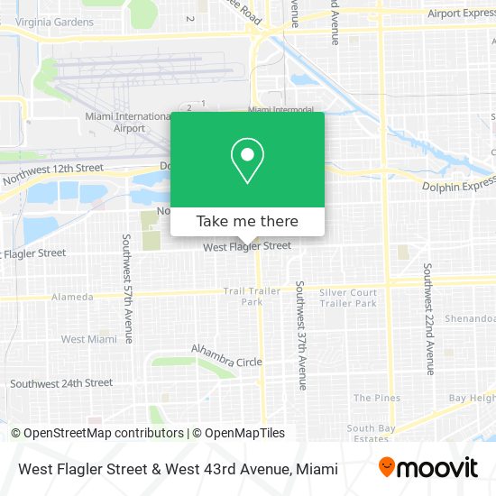 Mapa de West Flagler Street & West 43rd Avenue