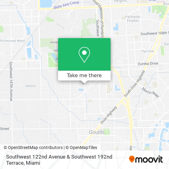 Southwest 122nd Avenue & Southwest 192nd Terrace map