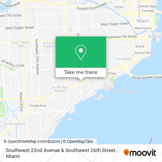 Southwest 22nd Avenue & Southwest 26th Street map
