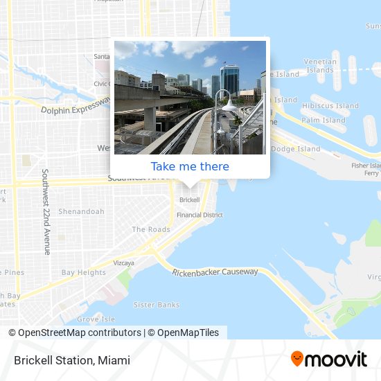 Brickell Station map