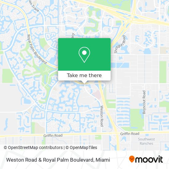 Weston Road & Royal Palm Boulevard map