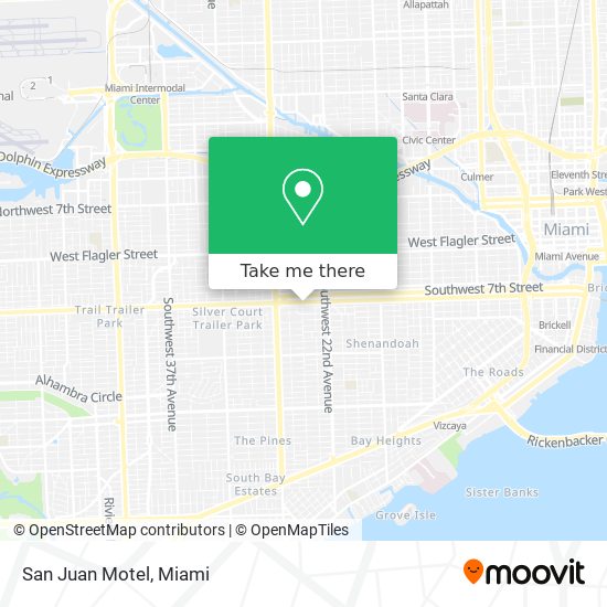 San Juan Motel map