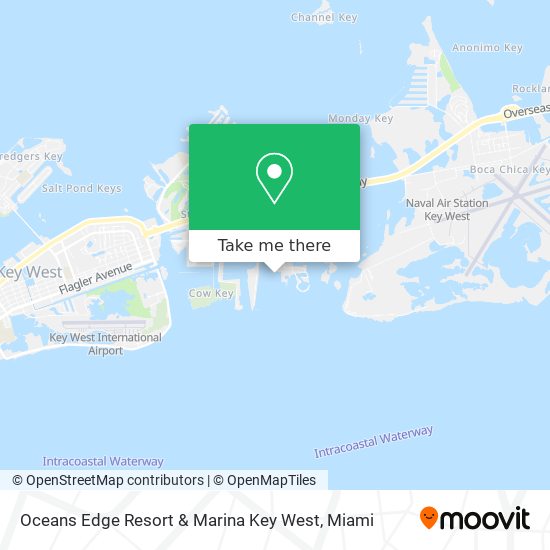 Oceans Edge Resort & Marina Key West map