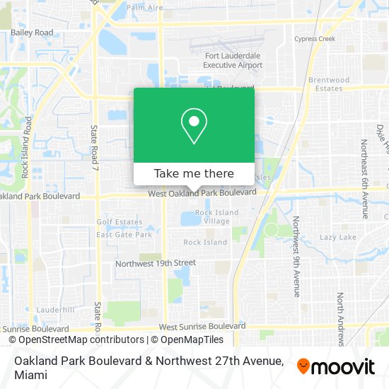 Mapa de Oakland Park Boulevard & Northwest 27th Avenue