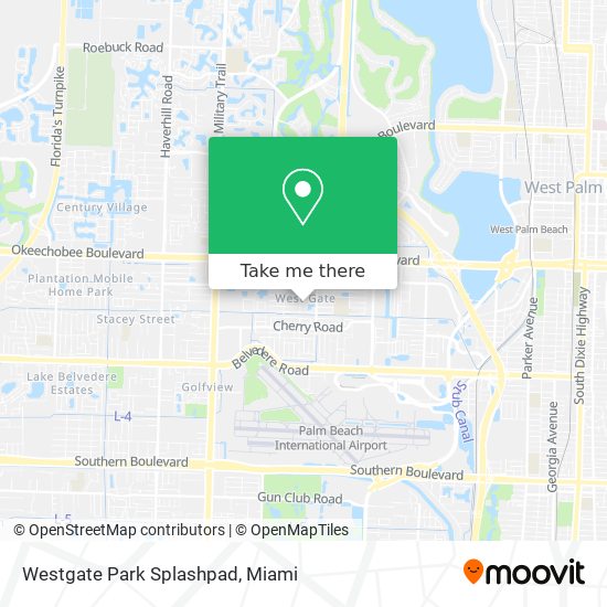 Mapa de Westgate Park Splashpad