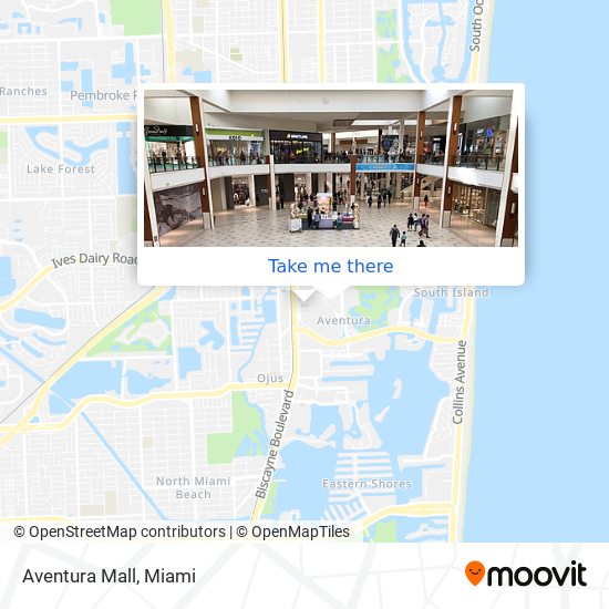 Simplemente desbordando Desventaja comentario Cómo llegar a Aventura Mall en Miami en Autobús o Tren?