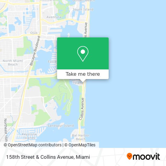 Mapa de 158th Street & Collins Avenue