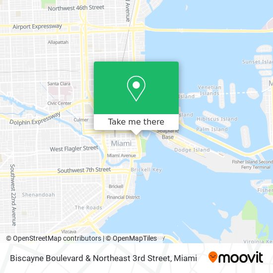 Mapa de Biscayne Boulevard & Northeast 3rd Street