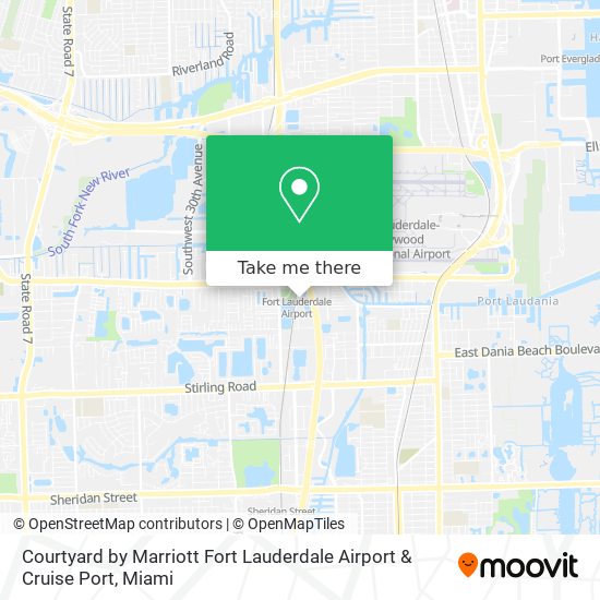 Mapa de Courtyard by Marriott Fort Lauderdale Airport & Cruise Port